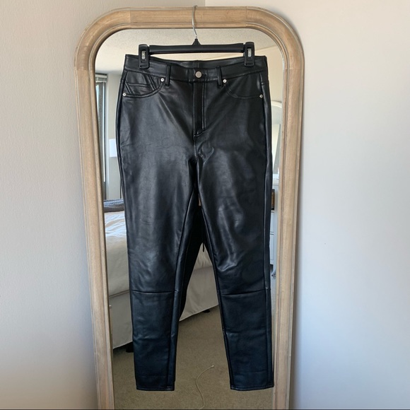 Bagatelle Black Faux Leather Pants - Medium - Picture 2 of 3